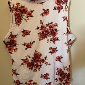 Floral Sleeveless Women's Top